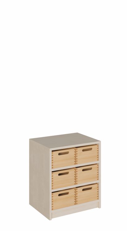 K Schrank 60 x 52 cm, 6 mittlere Kästen ohne/mit SF